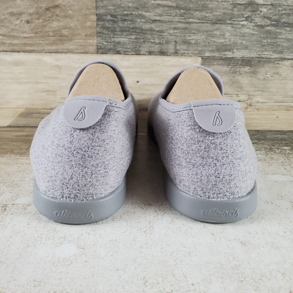 Allbirds Wool Loungers Mens Loafers Shoes Sz 9 Gray Comfort Round Toe Slip On